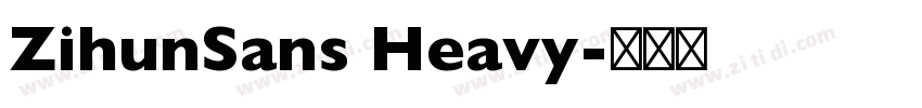 ZihunSans Heavy字体转换